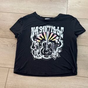 Nashville Skyline Kids T-Shirt - Black